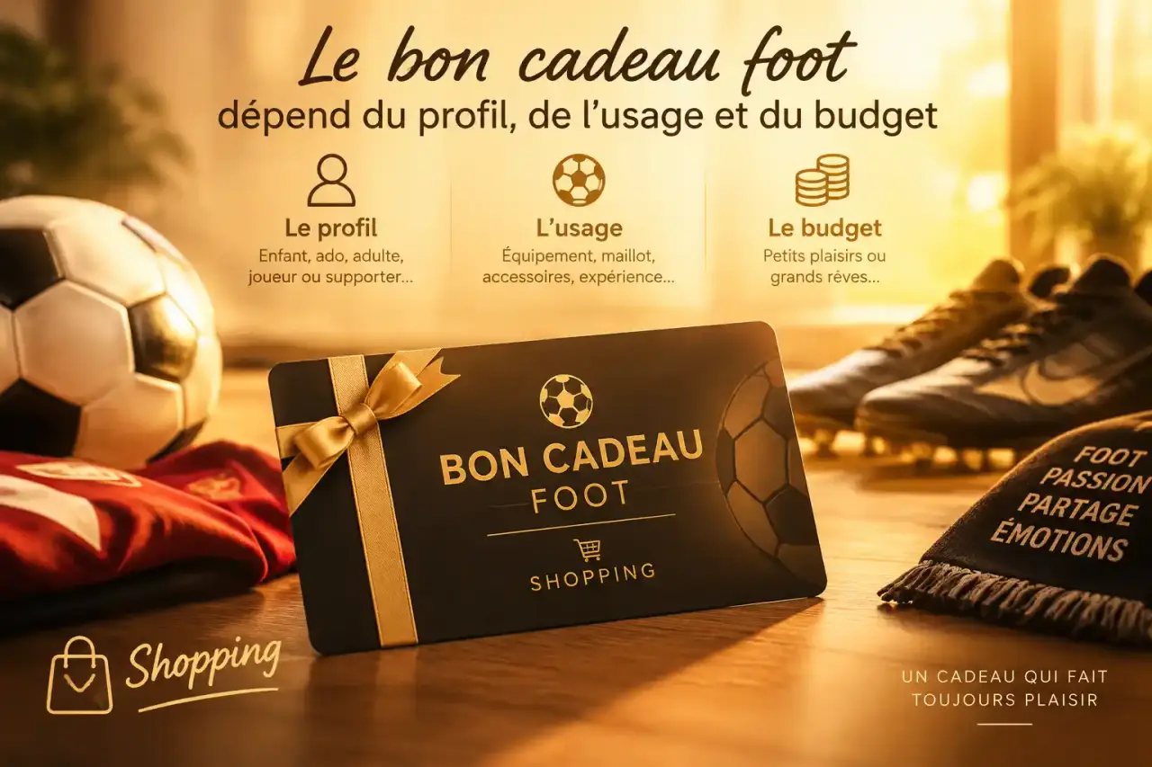 Le bon cadeau foot dépend du profil, de l’usage et du budget