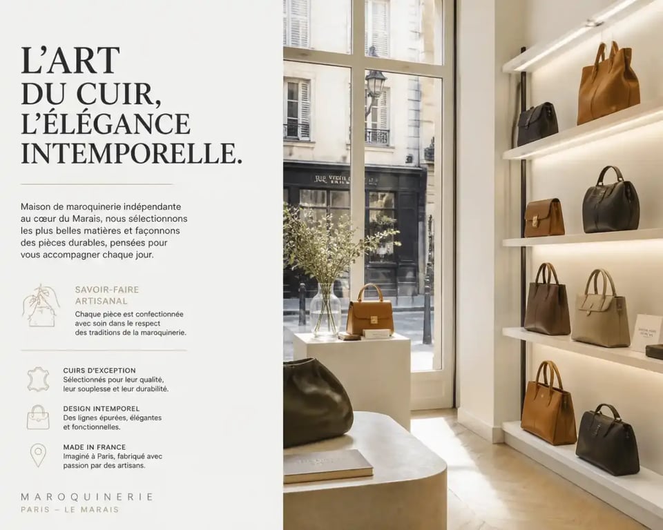 Magasin sac à main femme Paris dans le quartier du Marais