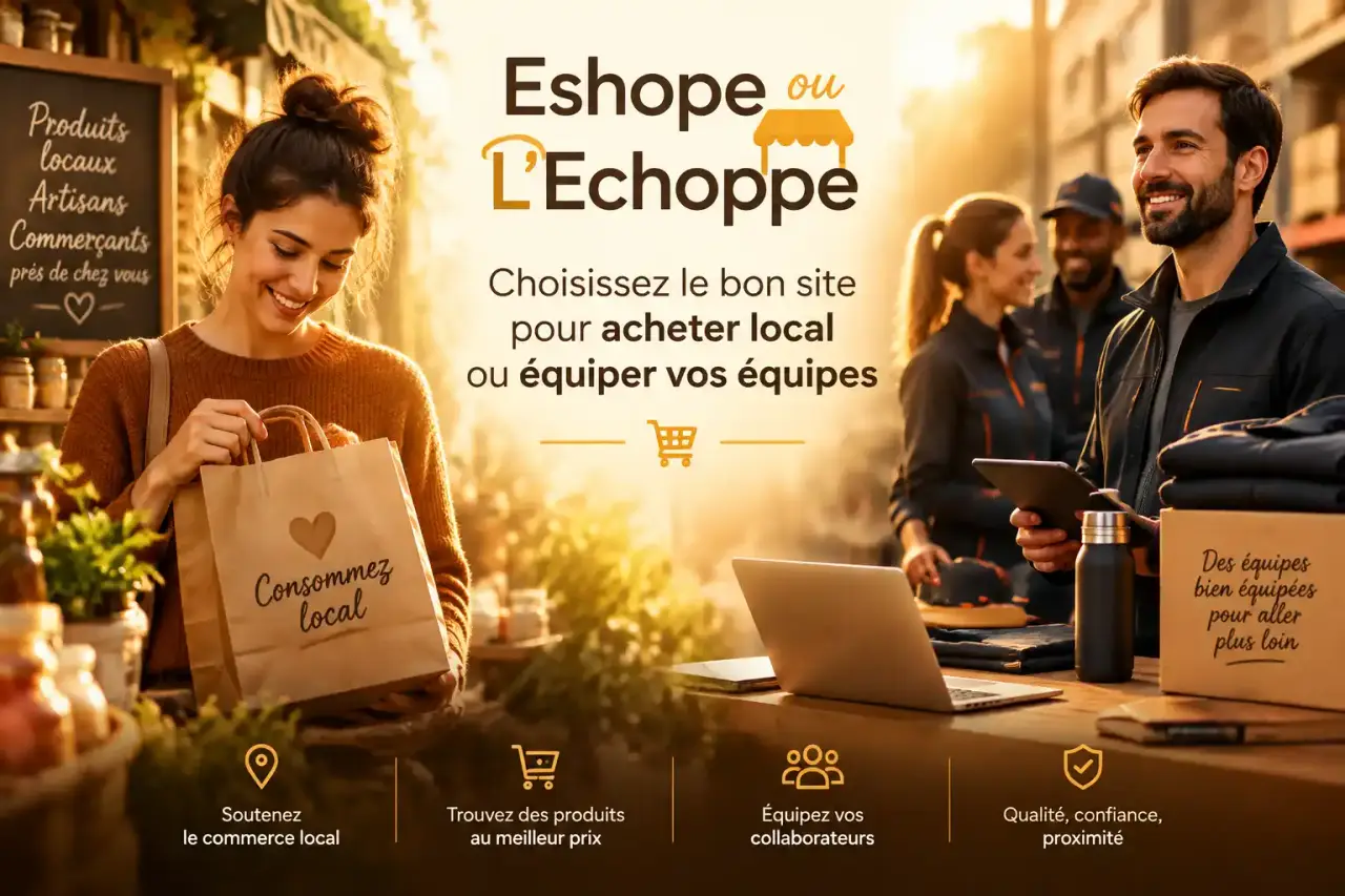 Eshope ou L’Echoppe : choisissez le bon site pour acheter local ou équiper vos équipes
