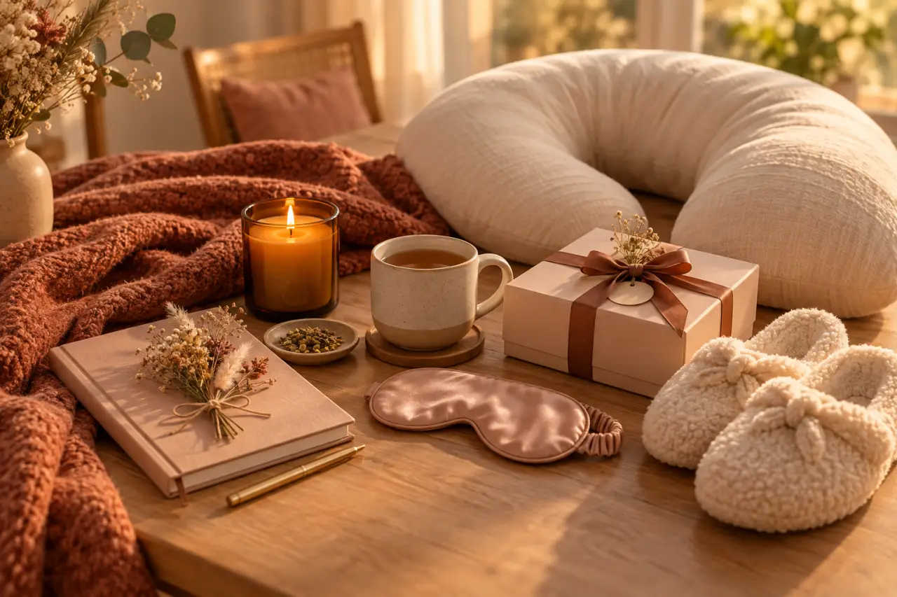Idées cadeaux pour future maman : offrir du répit, du confort et un souvenir qui lui ressemble