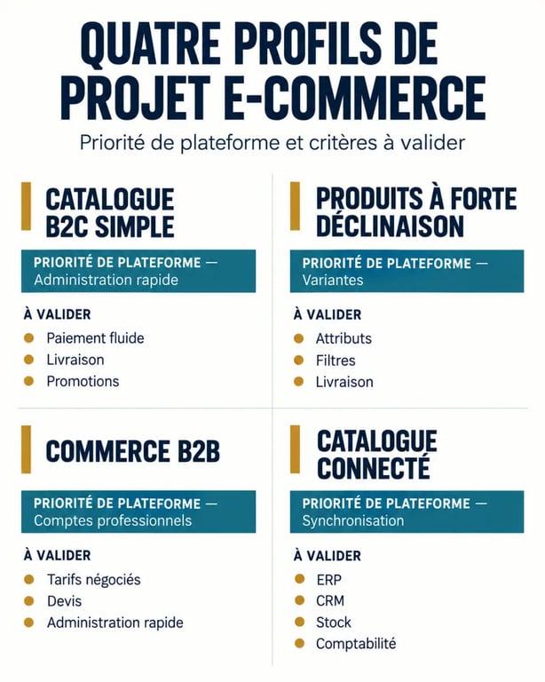 Site e-commerce à Mâcon : visualisation des besoins selon le type de boutique en ligne