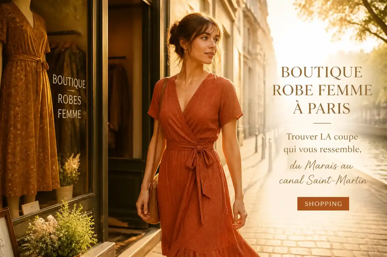 Boutique robe femme à Paris : trouver LA coupe qui vous ressemble, du Marais au canal Saint-Martin